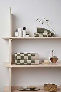 VINGA Elba OCS organic cotton towel, 4 pcs set, green