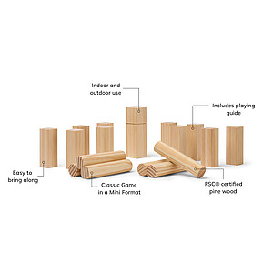 VINGA Kubb mini game, brown