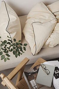 VINGA Marston OCS organic cotton bed linen, 4 pcs set, beige