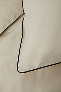 VINGA Marston OCS organic cotton bed linen, 4 pcs set, beige