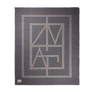 VINGA Monogram GRS blanket, grey