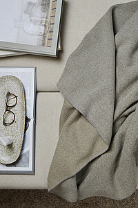 VINGA Moulton GRS RPET blanket, green, timber wolf