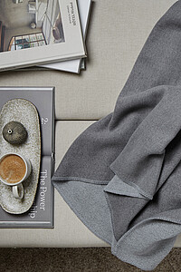 VINGA Moulton GRS RPET blanket, grey, granite grey