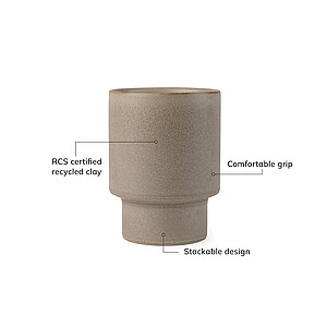 VINGA Nagano pure RCS mug, beige