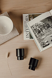 VINGA Nagano RCS recycled SS mugs, set of 2, black