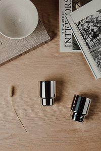 VINGA Nagano RCS recycled SS mugs, set of 2, silver