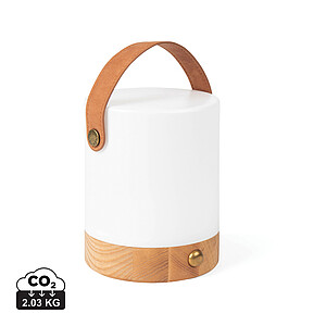 VINGA Narni RCS recycled ABS lantern, brown, white
