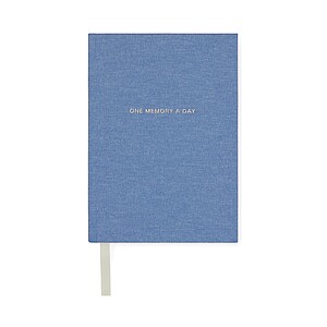 VINGA One memory a day GRS recycled paper journal, blue