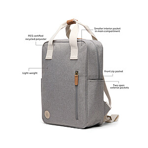VINGA Sortino RCS backpack, grey