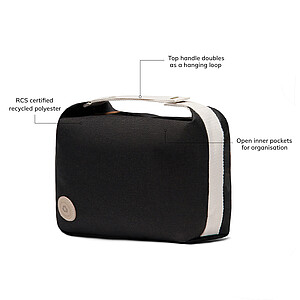 VINGA Sortino RCS toiletry bag, black