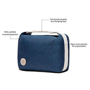 VINGA Sortino RCS toiletry bag, blue