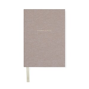 VINGA Thankfulness GRS recycled paper journal, beige