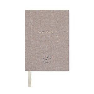 VINGA Thankfulness GRS recycled paper journal, beige