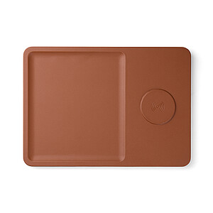 VINGA Timo RCS desk charger and accessory tray, brown
