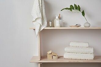 VINGA Verso OCS organic cotton towel, 4 pcs set, natural