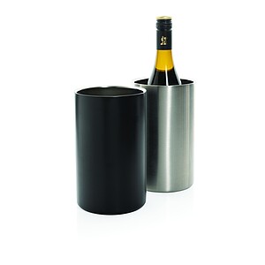 Vino RCS certified recycled stainless steel wine bucket, black