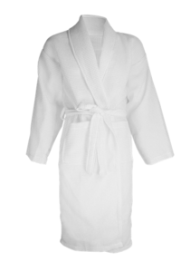 Waffle Bathrobe White, L/XL
