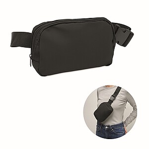 Waist bag in 210D polyester, black