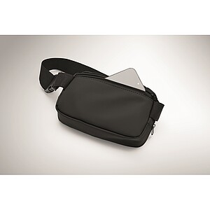 Waist bag in 210D polyester, black