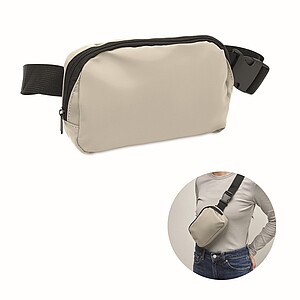Waist bag in 210D polyester, off white