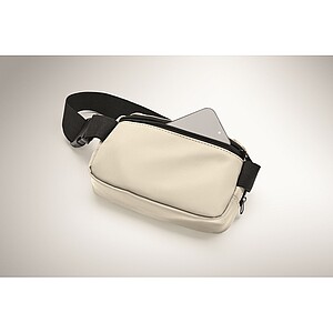 Waist bag in 210D polyester, off white