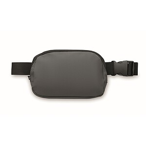 Waist bag in 210D polyester, stone grey