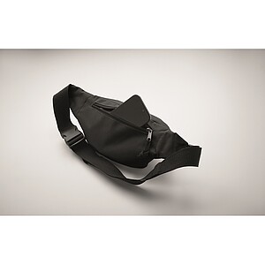 Waist bag in 600D RPET, black