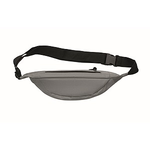 Waist bag in 600D RPET, stone grey