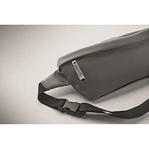 Waist pack in 600D RPET, stone grey