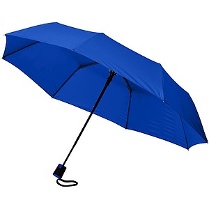 Wali 21" foldable auto open umbrella, royal blue