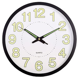 Wallclock "SUN" white/black