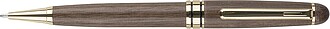 Walnut wooden twist ballpen Noa, brown