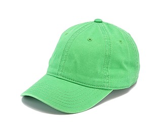 Washed light cap, kelly green