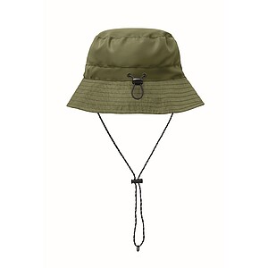 Water repellent fisherman hat, army green