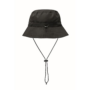 Water repellent fisherman hat, black