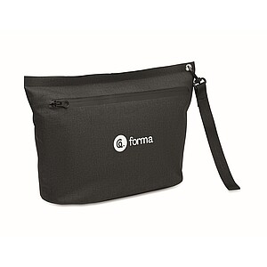 Water-resistant documents bag, black