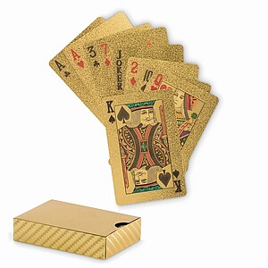 Waterproof playing cards, gold