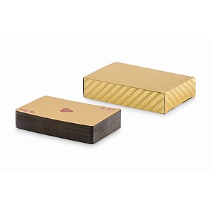 Waterproof playing cards, gold