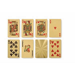 Waterproof playing cards, gold