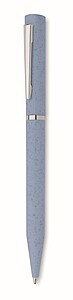 Wheat straw/ABS twist pen, baby blue