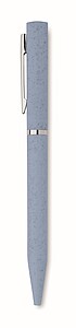 Wheat straw/ABS twist pen, baby blue