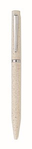 Wheat straw/ABS twist pen, beige