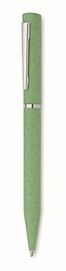 Wheat straw/ABS twist pen, green