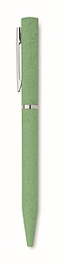 Wheat straw/ABS twist pen, green