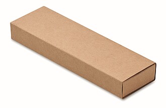 Wheat straw/ABS twist pen set, beige