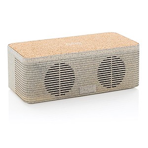 Wheatstraw wireless charging speaker,brown