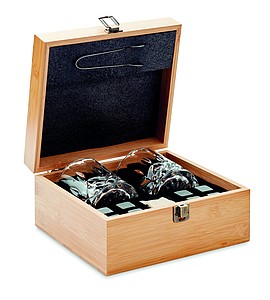 Whisky set in bamboo box