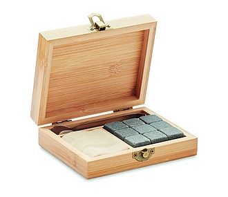 Whisky set in bamboo box