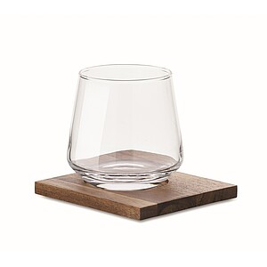 Whisky short drink glass set, transparent