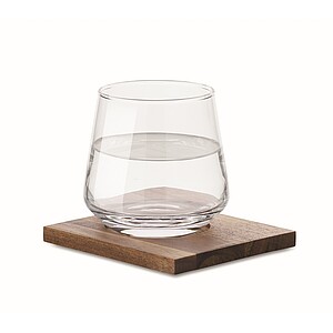 Whisky short drink glass set, transparent